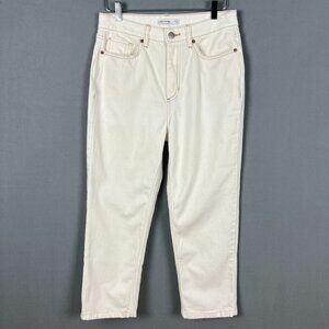 Elizabeth and James Jeans Women's Size 10 Off White High-Rise Vintage Straight